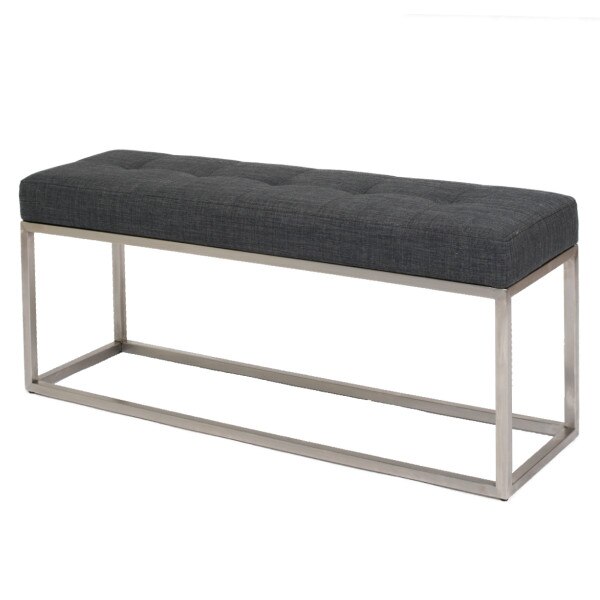 Emily Bench - Charcoal Fabric